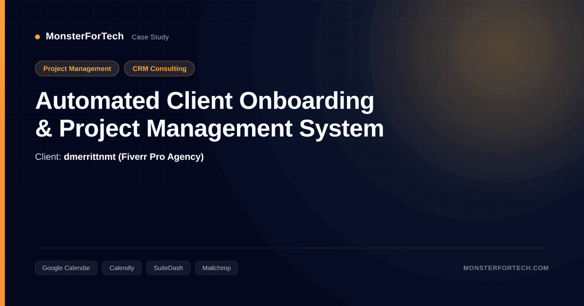 Automated Client Onboarding & Project Management System