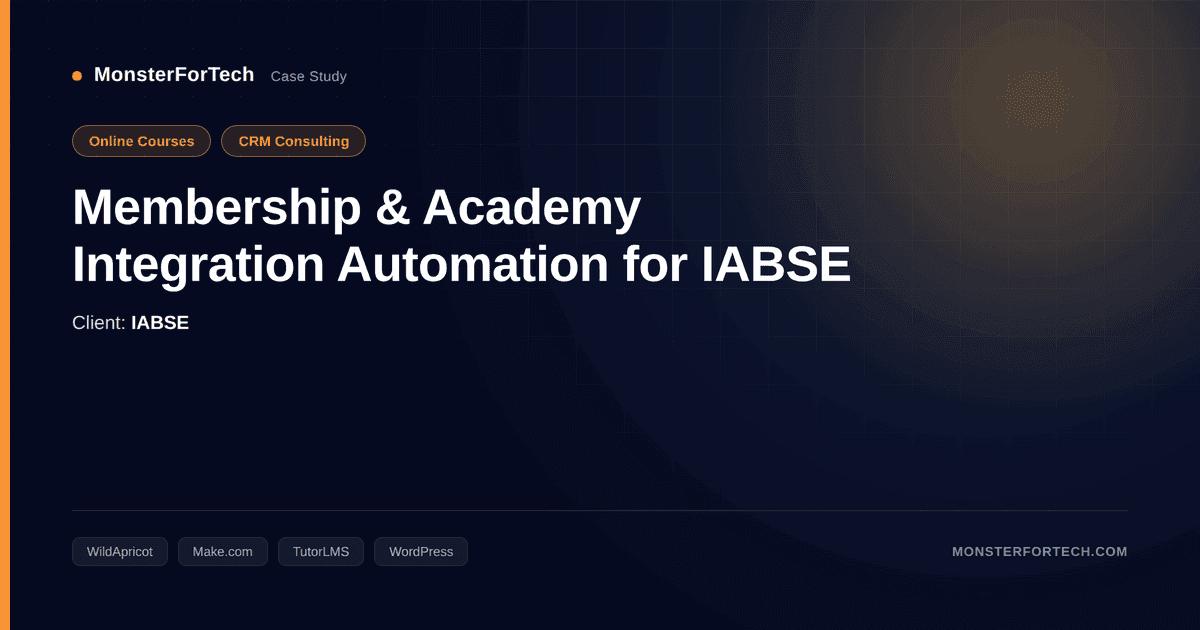 Membership & Academy Integration Automation for IABSE